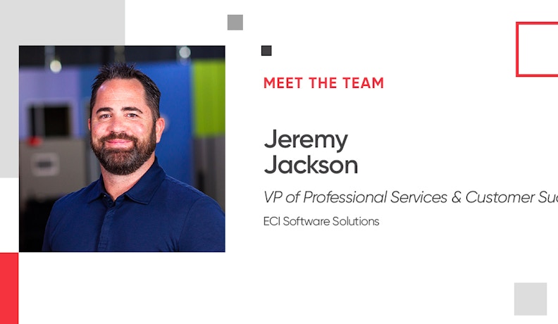 Meet The Team Jeremy Jackson Jeremy Jackson joins ECI as VP of Professional Services and Customer Success