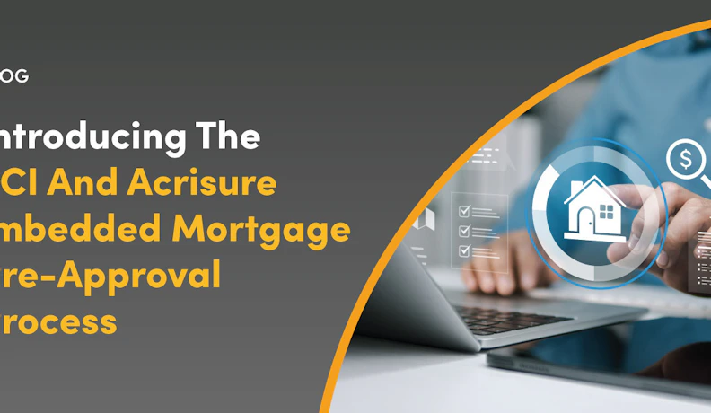 Explore payments with the ECI and Acrisure Mortgage Calculator Introducing ECI and Acrisure Mortgage Calculator banner with person using laptop and home finance icons