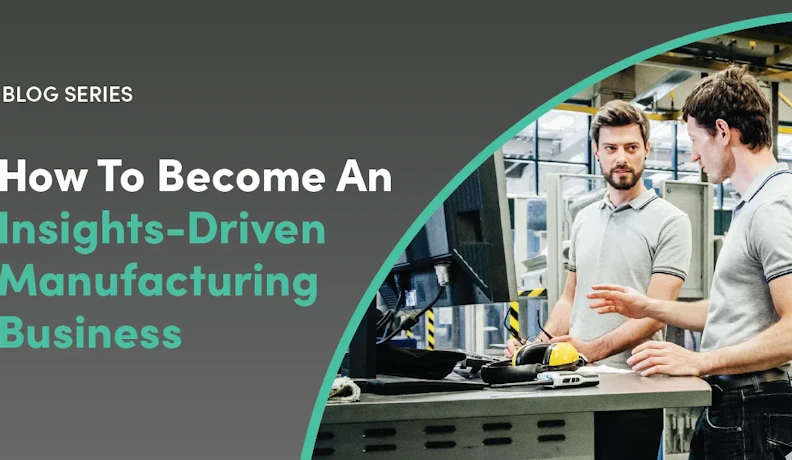 Shop-floor team reviewing ERP insights for production decisions Manufacturing team reviewing production data at a shop-floor computer