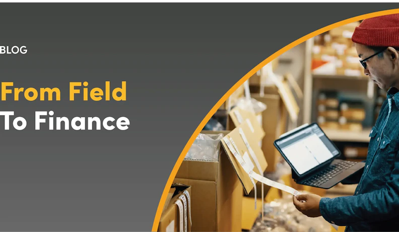 Scanning core return labels in the warehouse with a tablet Technician scans core return label in a warehouse using a tablet