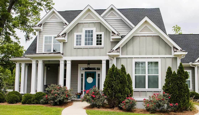 Residential Construction Project Management in Action Elegant home showcasing successful residential construction project management