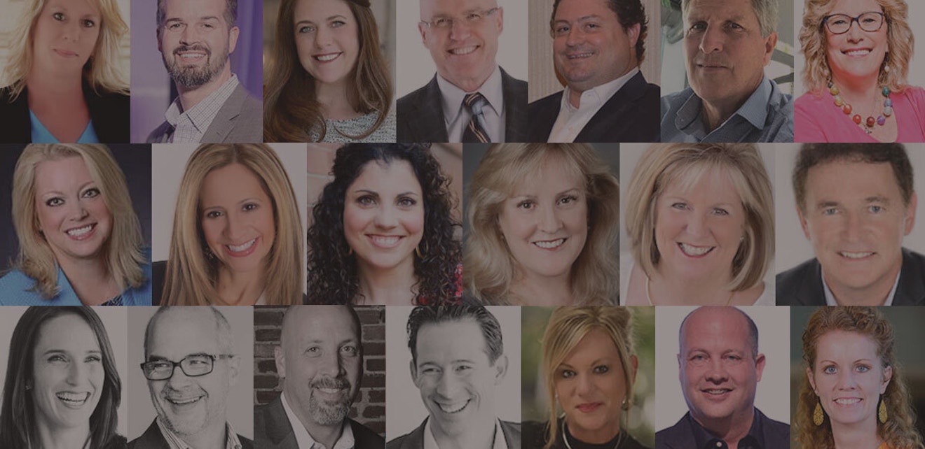 Top Real Estate Experts Share New Home Sales Tips Headshots of real estate professionals featured in an expert roundup sharing top new home sales tips.