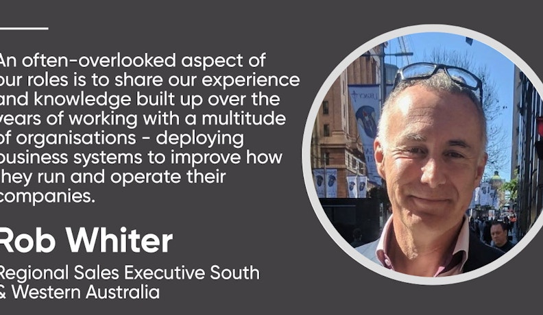 Rob Whiter, Regional Sales Executive South Australia Rob Whiter, Regional Sales Executive for South and Western Australia